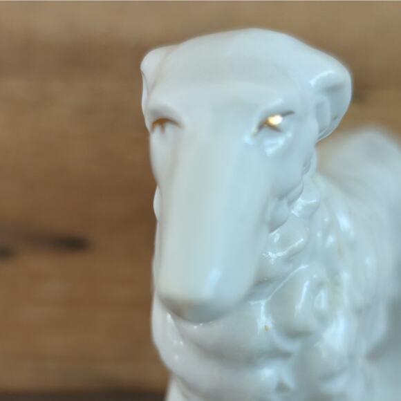 Vintage 1930s Porcelain Russian Wolfhound Borzoi Figure Made in Japan - Picture 4 of 10